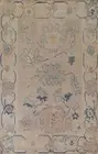Light Brown/ Ivory Floral Oushak Turkish Oriental Area Rug 6x9 Handmade Wool Rug