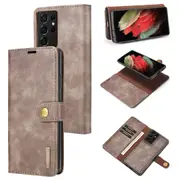 DG.Ming Samsung Galaxy S21 Ultra 5G Detachable Wallet Case Cover G998 [Grey]
