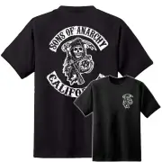 Sons Anarchy SAMCRO Distressed Reaper Mens T Shirt Redwood Original Jax Teller