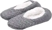 [LIFKOME] Adult Floor Socks Non Slip Socks Fur Soft Socks Shoes Trendy Holder Warm Pants Slipper Socks Women Fuzzy House Socks Slipper Sock for Women Joke Light Grey Acrylic Material