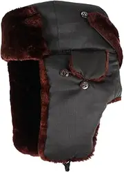 [WOFASHPURET] Classic Appearance Warm Hat Hat Pilot Trapper Windproof Thickened Earflap Caps Suitable for Outdoor Activities Green