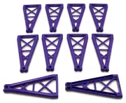 Lego 10 New Dark Purple Support 1 x 6 x 10 Girder Triangular Pieces