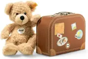 Steiff 28cm Fynn Teddy Bear in Suitcase (Beige)