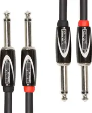 Roland RCC-3-2814 Oxygen-Free Dual 1/4" to Dual 1/4" Hi-Quaity Pro Cable, 3-ft
