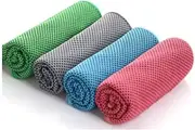 Scarf Mini Towels, 4 Pack Quick Dry Towel, Cooling Neck Wraps Cool Rag Hot Yoga Breathable Hand Towel Guard Plate Travel Black Microfiber for Sports, Gym, Yoga