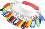 Gogogmee 1Set Portable Key Storage Holder with Key Tags Keyring Classification Labels for Home and Office Organization