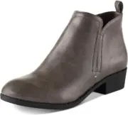 American Rag Cadee Faux Leather Ankle Booties Gray Size 5.5M NIB