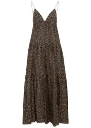 Matteau Floral-print Cotton Maxi Dress - Black - 1 (UK 6 / XS) 1 (UK 6 / XS)