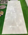 Rectangle Selenite Sunburst Dining Table Top Kitchen Slab Desk Decors