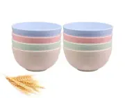 Bowls Lightweight Unbreakable Cereal 24 Oz Wheat Straw Fiber Sets 8 Dishwasher