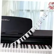 Piano Keyboard Stickers, 88 Full-Size Piano Rake Key Labels Overlay Removable