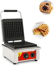 1500W Electric Waffle Machine Double-Sided Uniform Heating Waffle Maker For Belgian Waffles Temperature And Time Control For Waffles, Hash Browns, Cinnamon Rolls, Omelets, Snacks