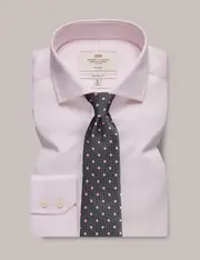 Hawes & Curtis Non-Iron Pink Pique Classic Shirt | Windsor Collar Size: 20" collar, 38" sleeve
