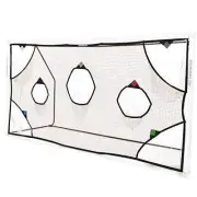 PRO Soccer Goal Target Nets with 7 Scoring Zones – Practice Target Net 12x6'
