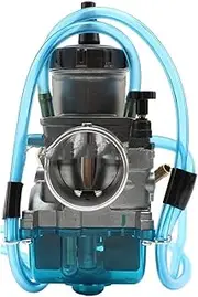 Carburetor Assy for Keihin 33 34 35 36 38 40 42mm 250cc 4t Engine 2 Stroke Dirt Bike Motocross Carburetors Motorcycle Flat Curtain Carburetor Carburettor (Color : 34mm)