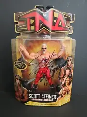 TNA Wrestling Marvel Toys 2007 Series 7 Scott Steiner Autographed