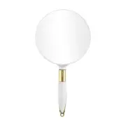 VOCOSTE Hand Mirror with Handle Round Handheld Mirror for Women 4.7" W x 9.5" L