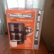 Proctor Silex 10 Cup On/Off Drip Coffee Maker Machine and Pot, Black | New 48351