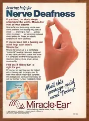 1988 Miracle-Ear Vintage Print Ad/Poster Retro 80s Hearing Aid Pop Art Décor