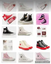 NEW Women's CONVERSE Chuck 70 LIFT CDG Velntine's Valentines Day Shoes A09113C