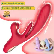 Thrusting Dildo Sucking Vibrator G Spot Clit Stimulator Rabbit Patting Sex Toys