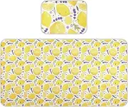 Spring Lavender Lemons Fresh Cooling Baby Crib Waterproof Mattress 28" x 52" Washable Padded Crib for Kids, Adult