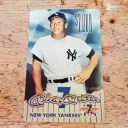 1997 Mickey Mantle $7,000 Phone Card. Cooperstown Collection. MLB Endorsed.