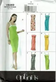 Vogue Sewing Pattern 8069 Misses Dress Petite Size 12-16