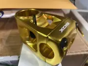 BOX TWO CENTER CLAMP PRO BMX STEM Neck MTB STEM Gold Anodized Lightweight Alloy