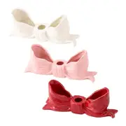 Bowknot Candle Holder Elegant Candlestick Holder for Living Room Anniversary