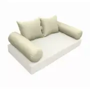 |SLIPCOVER ONLY| S4 Outdoor Bolster Backrest Pillow Covers Knife Edge Full AD005