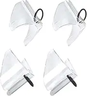 Milisten 2 Pairs Side Shield for Safety Glasses Eye Glasses Side Flexible Slip on Side Clear Eyeglasses Side Transparent Clear