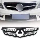Chrome Grill Grille For Mercedes Benz W204 C Class C180 C200 C260 C63 2007-2014