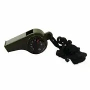 3 In 1 Survival Whistle With Compass Thermometer