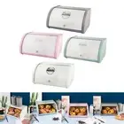 Bread Container Metal Bread Bin Iron Bread Box for Kitchen Countertop Pantry