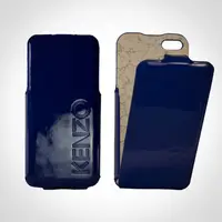 在飛比找PChome24h購物優惠-KENZO Glossy系列 iPhone5 亮面皮革保護套