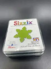 SIZZIX Green Die- 38-0247 Snowflake #2