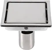 304 Stainless Steel Shower Floor Drain Strainer, 110 110mm Tile Insert Design for Bathroom, Kitchen, Garage, and More