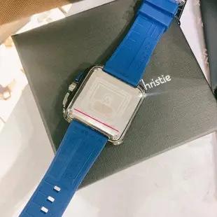 WK.手錶✨Alexandre Christie 6577MC AC 時尚圓方男錶工業藍膠錶 防水原廠保固一年 實體店面