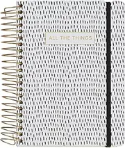 C.R. Gibson Black and White ''All The Things'' Three-in-One Blank, Lined, and Dot Grid Notebook, 6.25'' W x 8.3'' L, 480 Pages