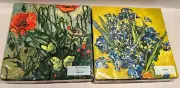 Napkin/Luncheon Van Gogh 1 Irises & 1Poppies 20 Disposable Paper Napkins /Pkg