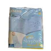Halo SleepSack Swaddle Fleece Newborn NB Blue – Wearable Blanket NWT Birth-3 Mo.