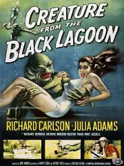 7504.Decoration Poster.Home Room interior art design.Black Lagoon creature movie