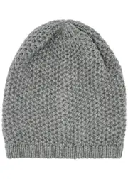 Inverni Waffle-knit Cashmere Beanie - Grey ONE SIZE