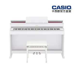 【CASIO 卡西歐】原廠直營數位鋼琴AP-470WE-S100白色(含琴椅+耳機)