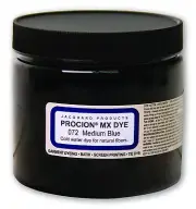 USA Made Procion Mx Dye: Vibrant Tie Dye Powder - Medium Blue 8 Oz. Cold Water F