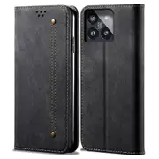 Pu Leather Shell Flip Stand Cell Phone Cover For Xiaomi 14, Wallet Design Case