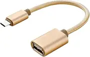 Angoily Type-c to USB Cable 2.0 OTG Adapter Aluminum Alloy Housing Data Transfer Charging for Smart Devices 6ft Length