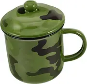 Alasum Vintage Porcelain Camping Mug Multi Function Juice Cup Thickened Water Cup for Moderate Capacity for Hot Cold Beverages for Coffee Tea Enthusiasts
