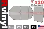 Rtint Precut Window Tint Kit for Volkswagen Jetta 1990-1992 Tinting Films (for: Volkswagen)